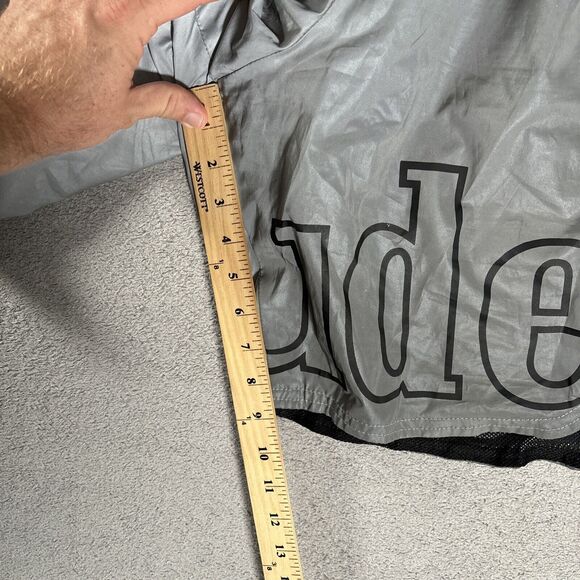 Rhude Shorts Men’s Size XL Silver Reflective Logo Streetwear Athletic Elastic - Picture 7 of 13